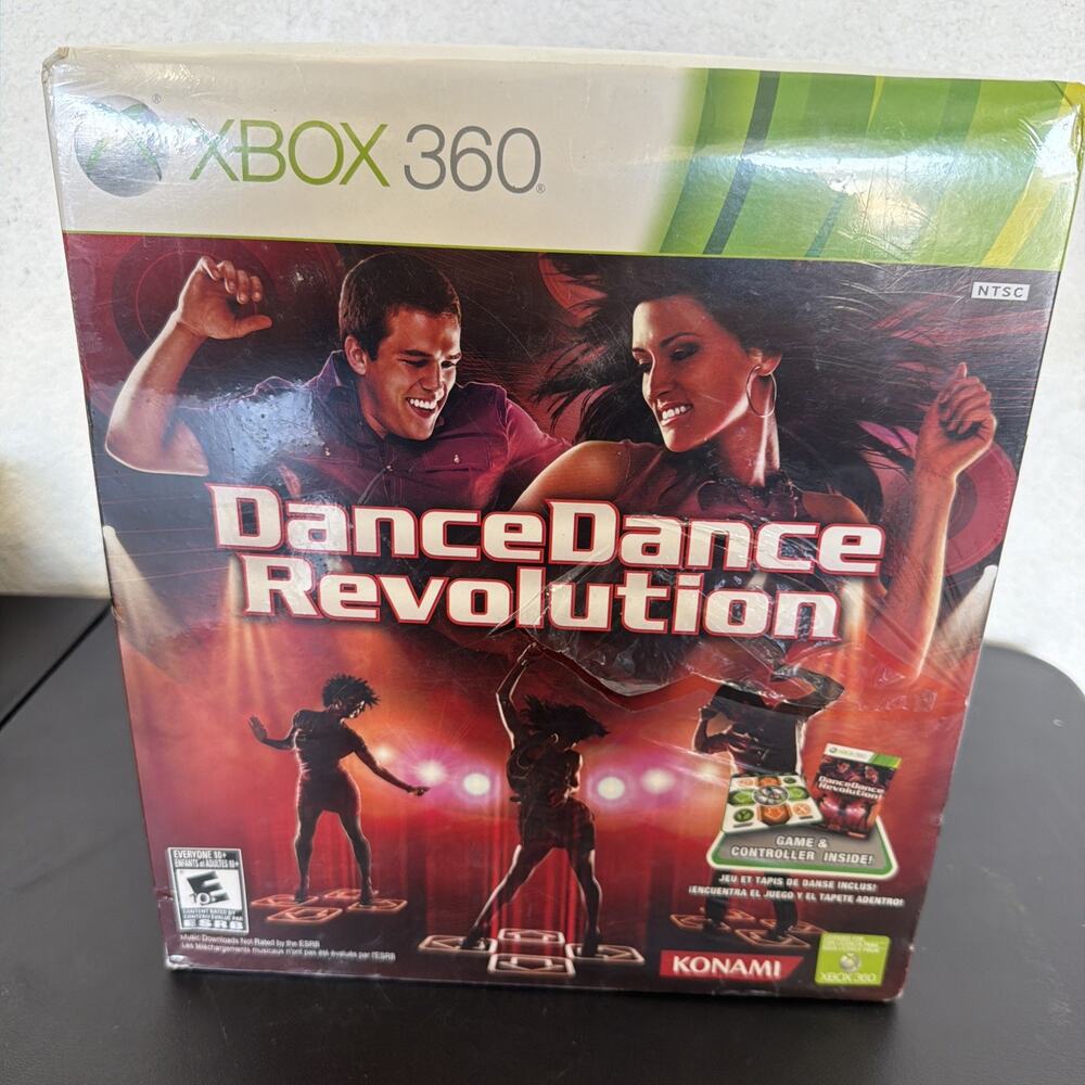 Dance Dance Revolution Xbox 360 DDR Game Dance Pad Bundle NEW Factory Sealed